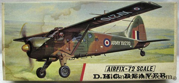 Airfix 1/72 DHC-2 Beaver USAF or RAF Floats/Skis/Wheels, 397 plastic model kit